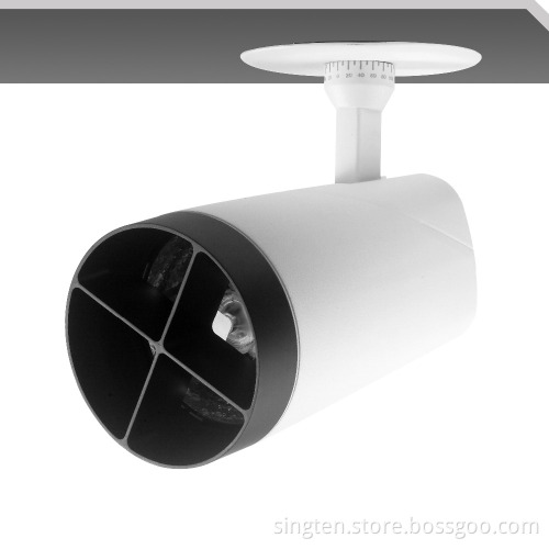 Hot selling recessed track light White/Black color cob led track light 35w with honey comb